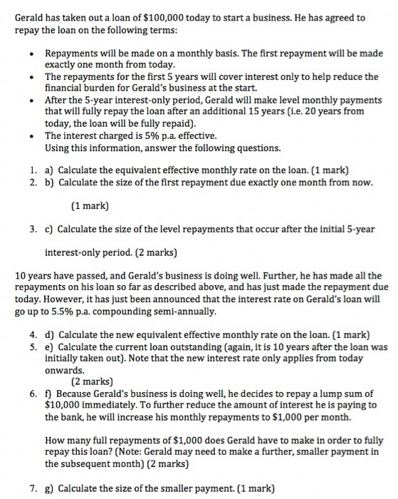  PLEASE add working out and formula. no excel formula please and