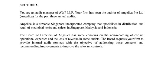 one (1) characteristic specific to each entity and one (1) corresponding management