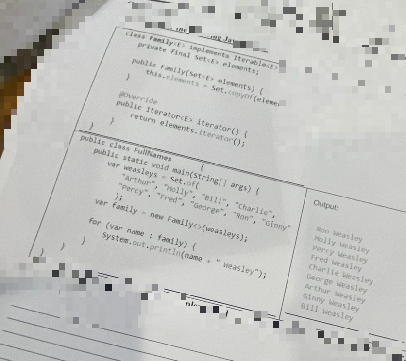1- Identify the design pattern implemented by the code above. Justify your