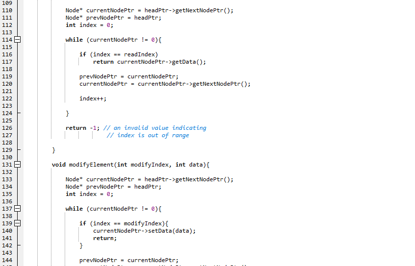in the function calls corresponds to the insertlndex, deletelndex and readIndex. In