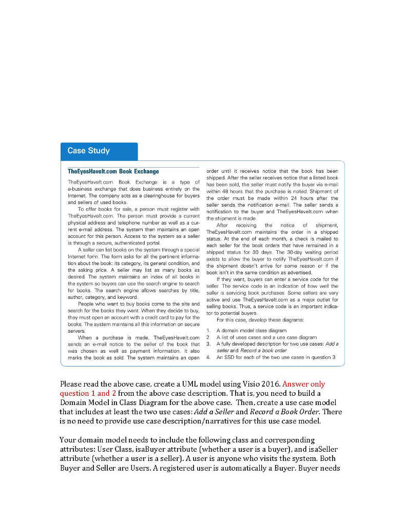 I need help with this homework please. This is Domain model class