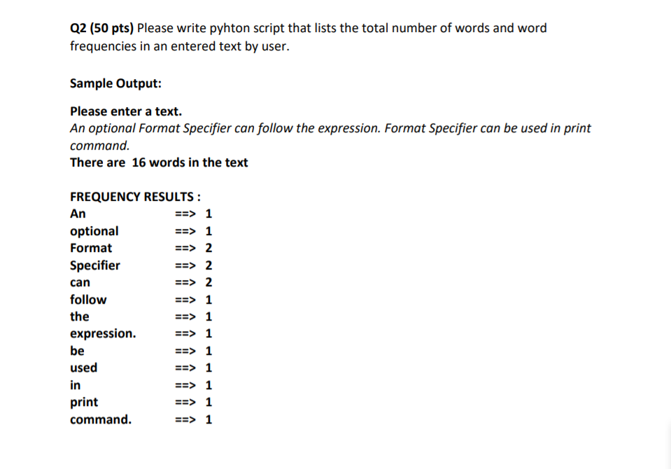 the total words of each paragraph and total words of the text