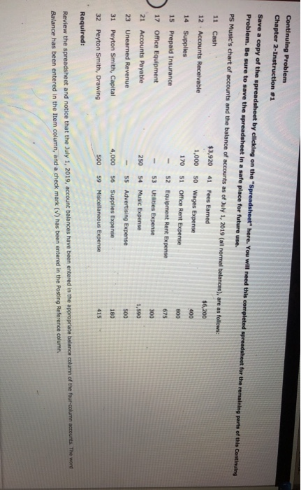 2, Part 3 to complete this part. Prepare an unadjusted trial balance