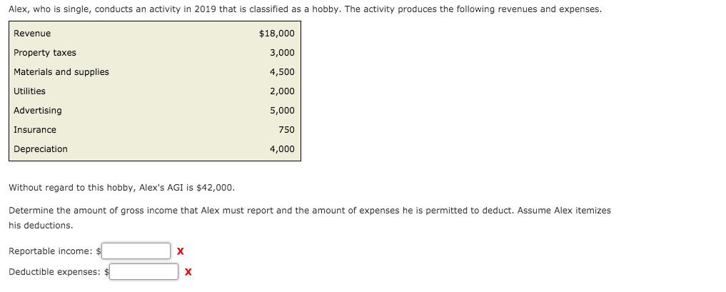 need help solve this problem Alex, who is single, conducts an