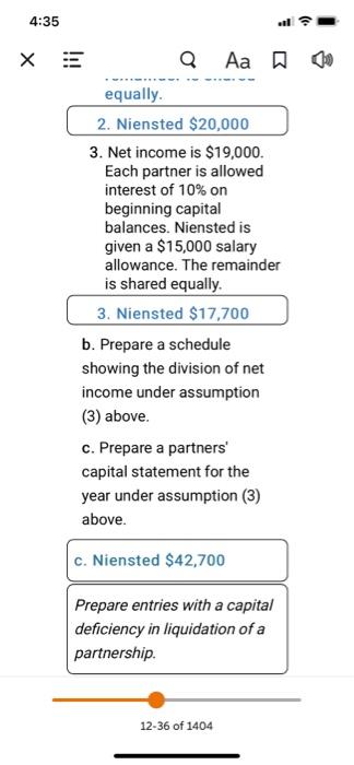 its first year of operations on December 31, 2020, NBS Company's accounts