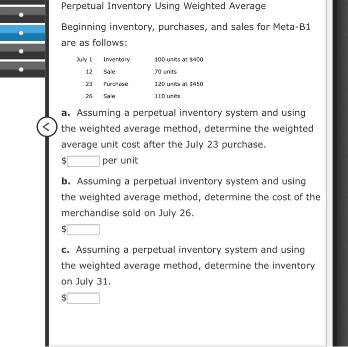 perpetual inventory using weighted average Perpetual Inventory Using Weighted Average Beginning inventory,