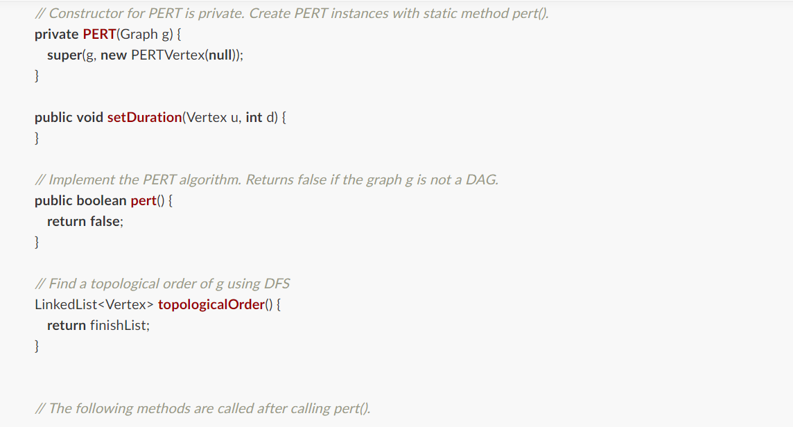 additional methods if needed. Driver code (P4Driver) and test cases are all