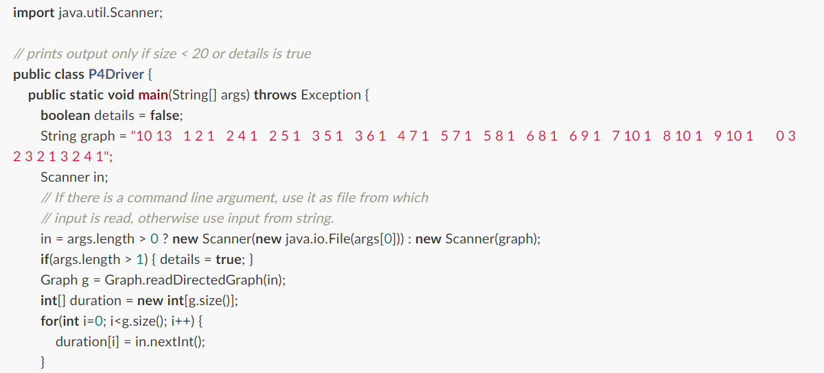 in the starter code. If you need additional classes, define them as