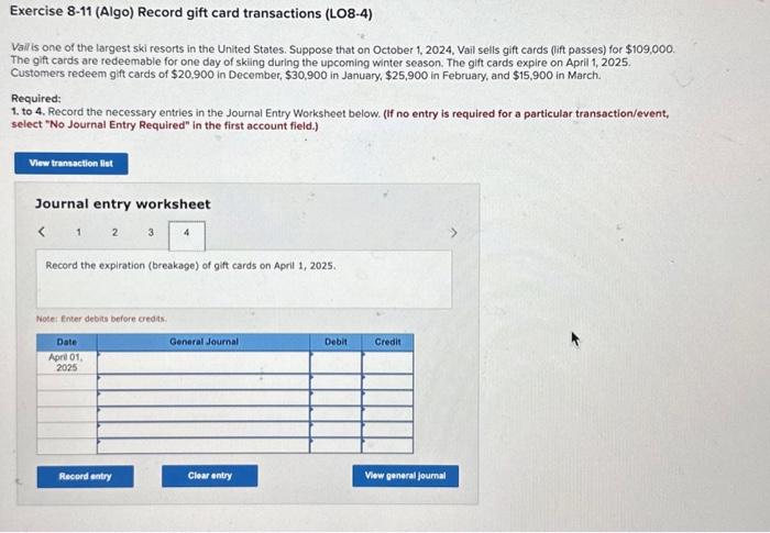 upcoming winter season. The gift cards expire on April 1, 2025. Customers