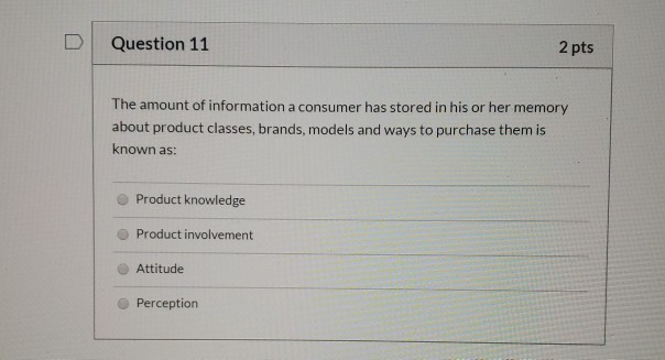 2 pts When you see an advertisement, when are you more likely