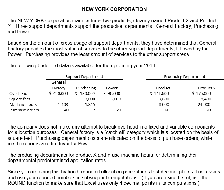Allocation of support departments (step method) Required: Assuming that the support department