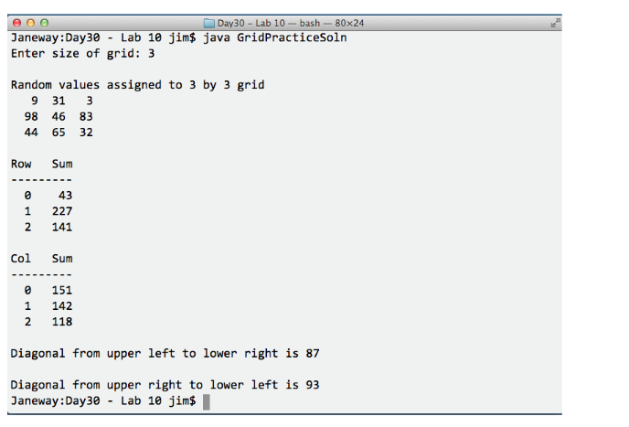 generator = new Random(); int [][] grid; //un-instantiated grid int size =