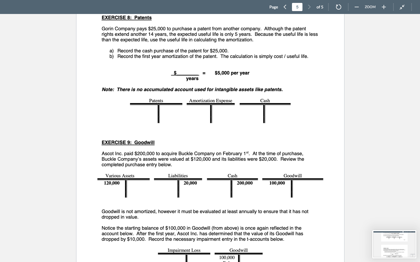 property showed the following. Divide the individual market values by the total