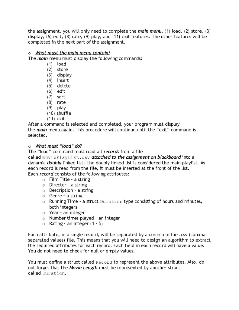 & Doubly Linked Lists - Part 1 Assigned: Friday, January 30, 2020