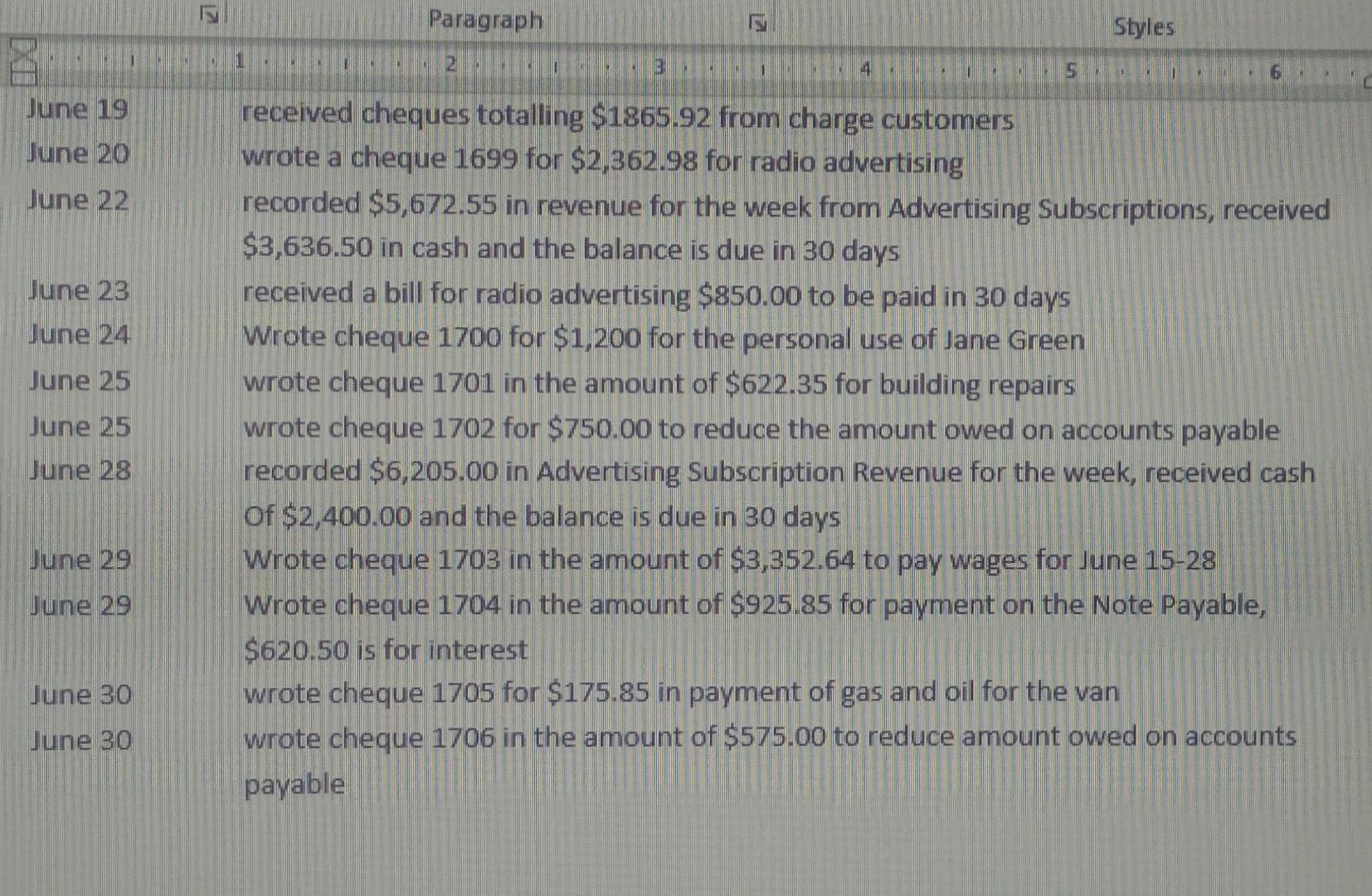 Final Case Study ACCT 26 Following are the chart of accounts for