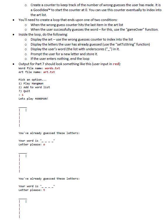 BELOW POINTS! Please find the text files that are required below: 1.