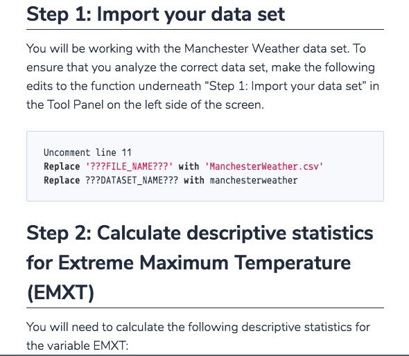 Scenario A by the instructor. You can find your scenario assignment in
