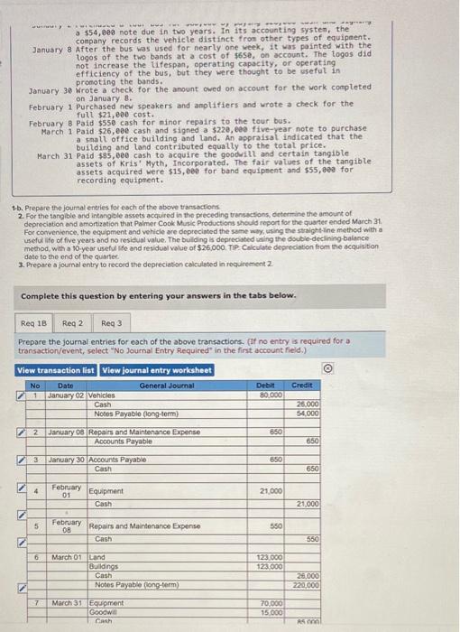 the questions displayed below] Palmer Cook Music Productions manages and operates two