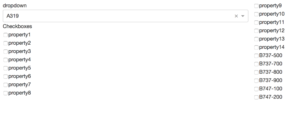 dropbox (each name of the airplane model) to a different screen with