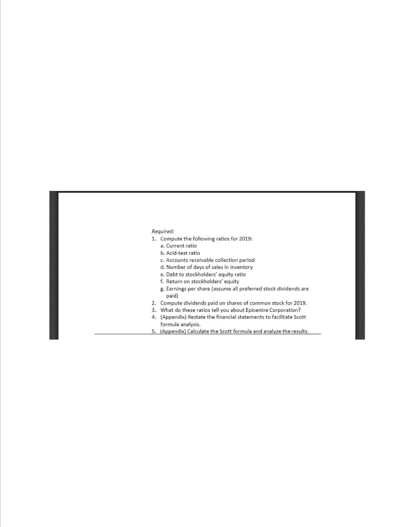  Please type in excel or word doc please thank you. Required: