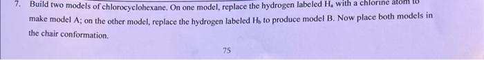  make model A; on the other model, replace the hydrogen labeled