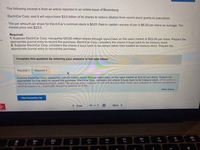  The following excerpt is from an article reported in an online