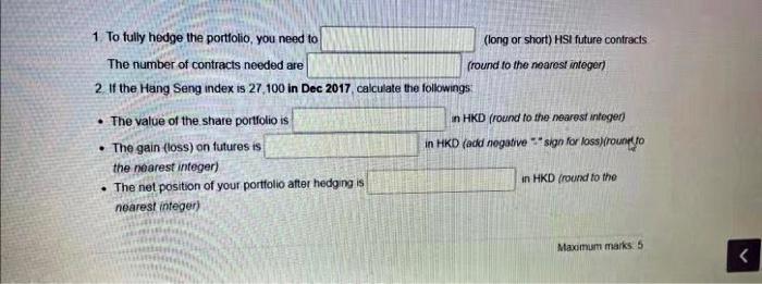 at HKD600m. The beta of the portfolio is 090 Today is 17