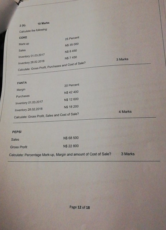 Question 2 The following information was extracted from JJ Traders books for