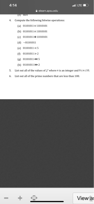 I need help with two bitwise operations 01101011 01101011 >>> 2 my