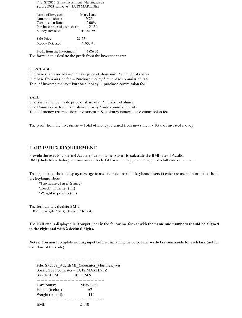english list all steps on how to do this lab. And Please