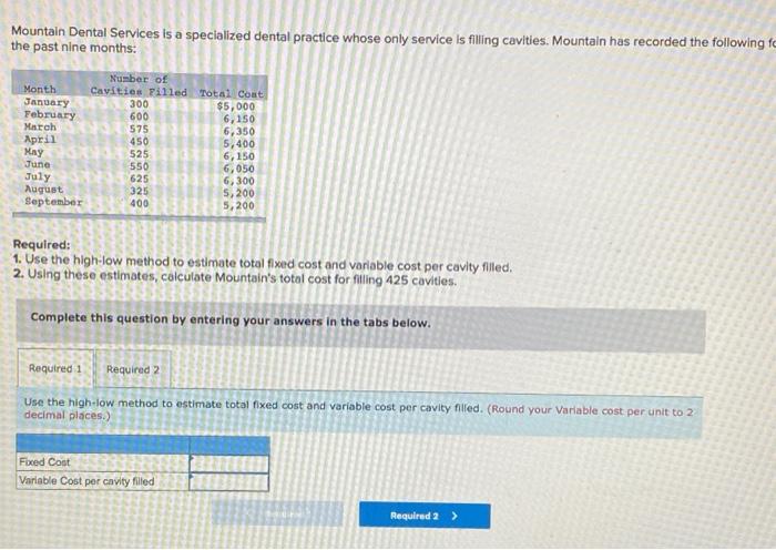  Mountain Dental Services is a specialized dental practice whose only service