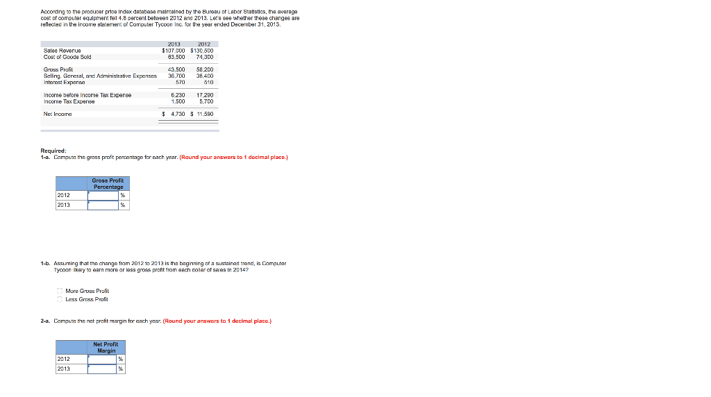 Please solve 3-a. Computer Tycoon reported average net fixed assets of $54,900