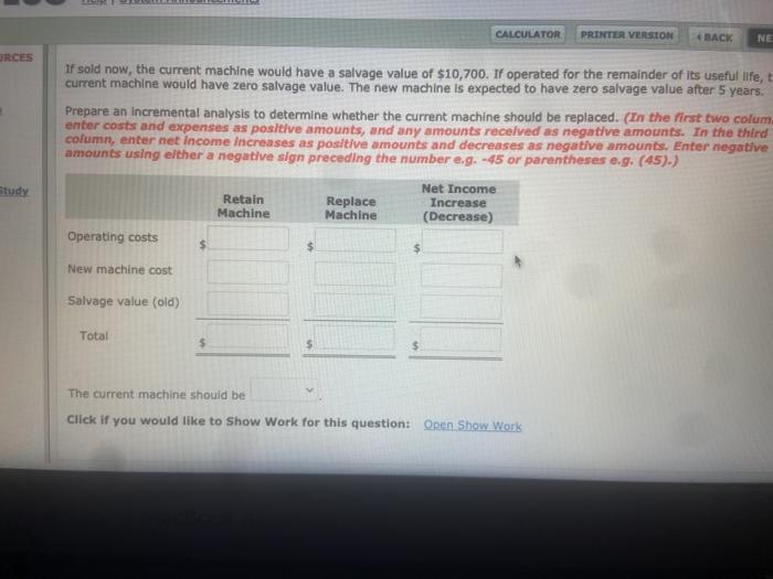 with the wolume sales Invio. Management is considering updating to computer with