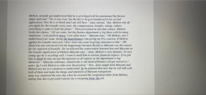 the case given and answer the questions: Balm Inc is a well