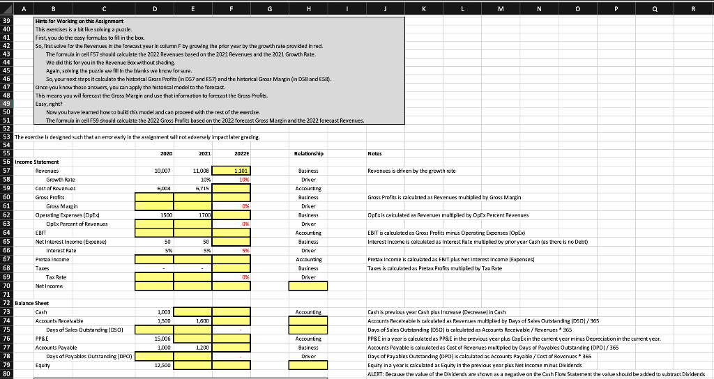Please provide formulas for the yellow boxes 