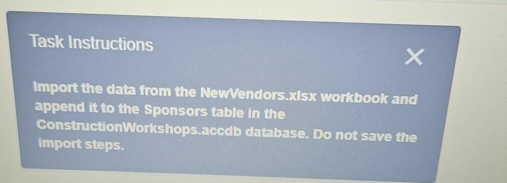  Import the data from Task Instructions Import the data from the