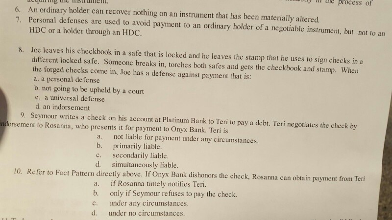  need the answer for 7 8 9 and 10 the process