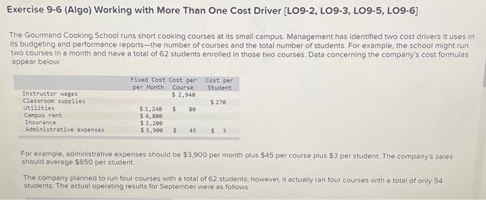  Required: Prepare a flexible budget performance report that shows both revenue