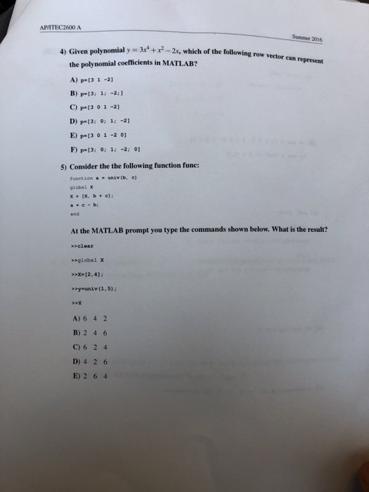 1. Maltiple choice. Each question is worth points. There is onls question.