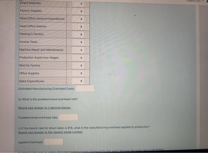 first year of operations. Note that Fyfe has only identitled direct labor