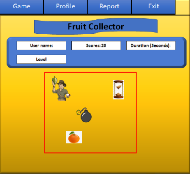 a game for kids that allows a player to collect fruits which