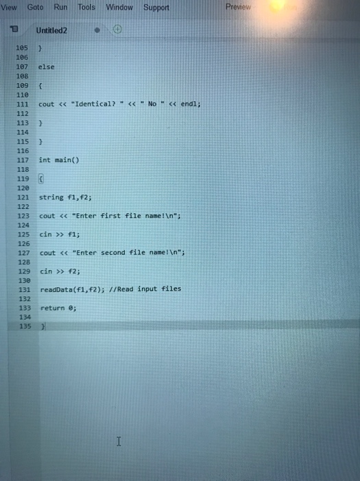 Only show failing tests 1: Compare output a datal.txt Input data2.txt Ente:
