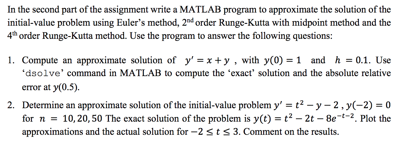 solve second question with matlab codes In the second part of the