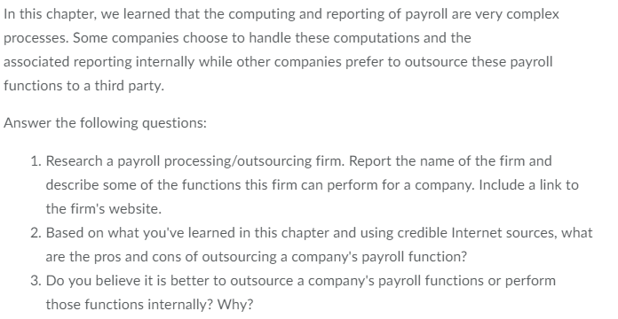 In this chapter, we learned that the computing and reporting of