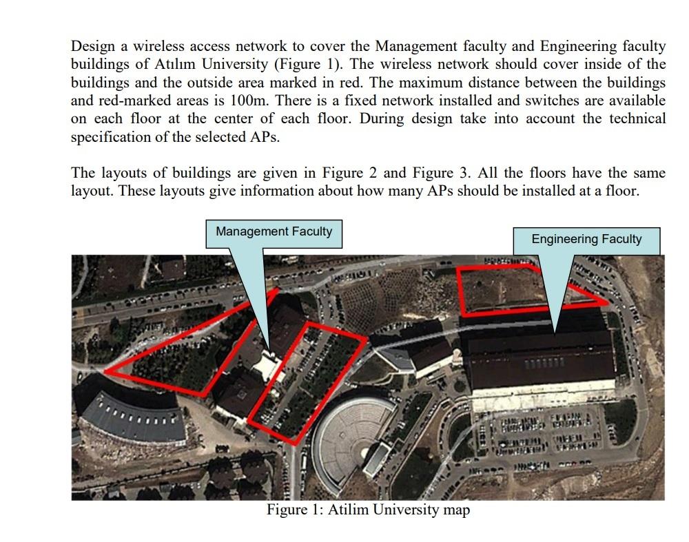 Design a wireless access network to cover the Management faculty and