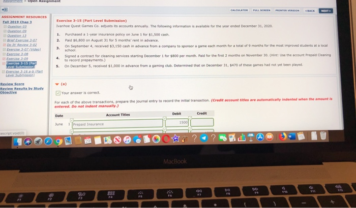 answer part B CAL ASSIGNMENT RESOURCES Fall 2019 Chap Exercise 3-15 (Part