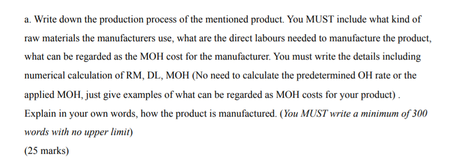 area who manufactures their own goods and sell it to customers all