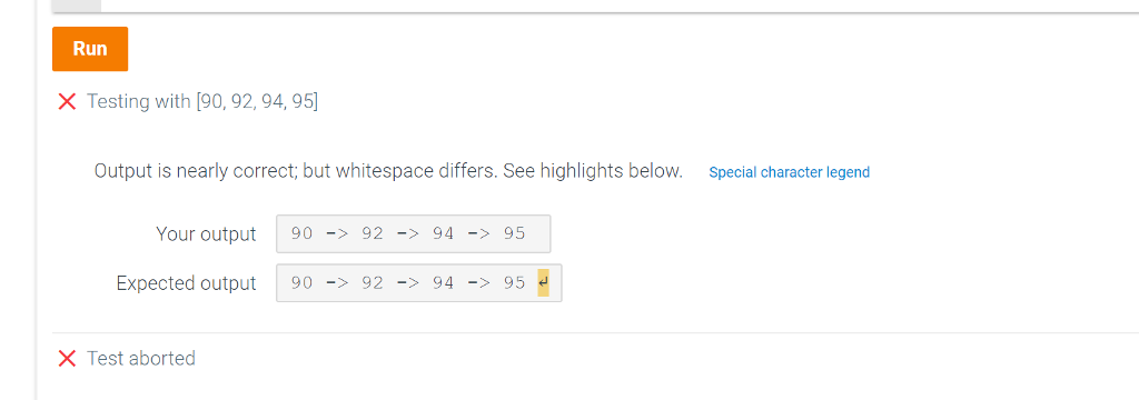 print all elements in hourly-temperature. Separate elements with a-> surrounded by spaces.