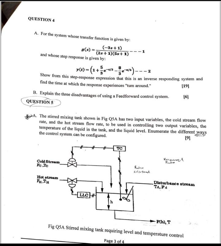  A. For the system whose transfer function is given by: g(s)=(2s+1)(5s+1)(3s+1)1