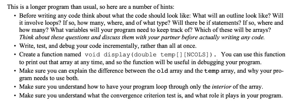 heat sources along each edge, with the edges held at different tem-